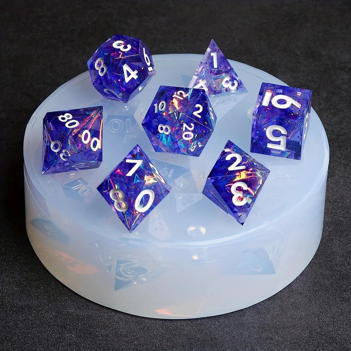 2 Pice Silicone Dice Mould and dice box mould - Make your own dice! - Mini Megastore