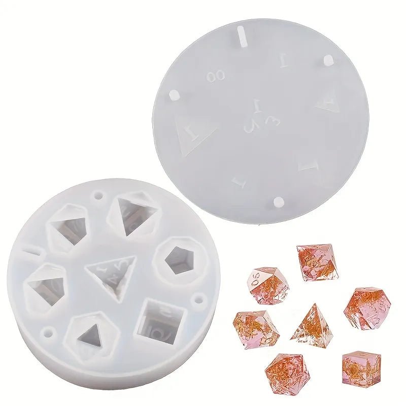 2 Pice Silicone Dice Mould and dice box mould - Make your own dice! - Mini Megastore