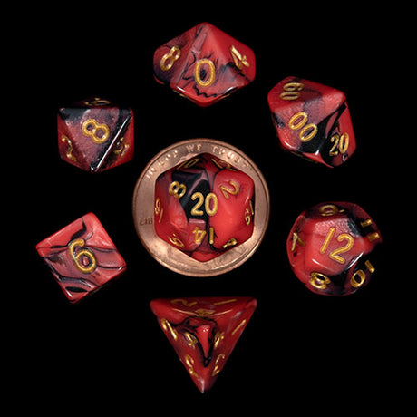 10mm Mini Polyhedral Dice set