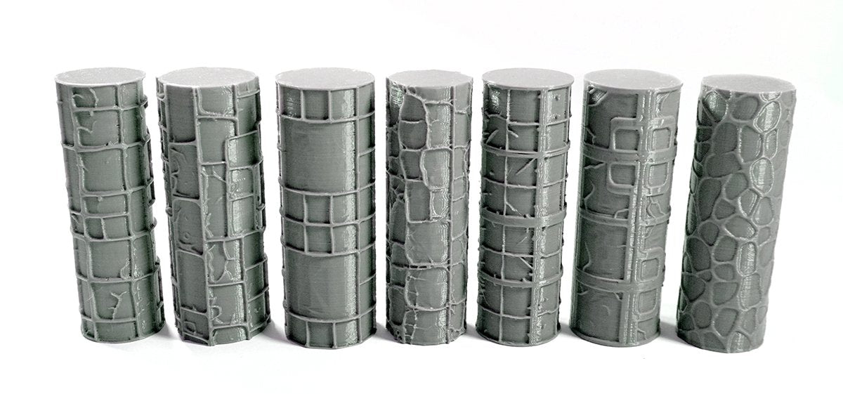 3D printed Clay Texture Rollers for terrain building - 47 Styles - Mini Megastore