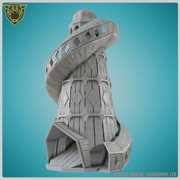 3D Printed Helter Skelter Dice Tower - Mini Megastore