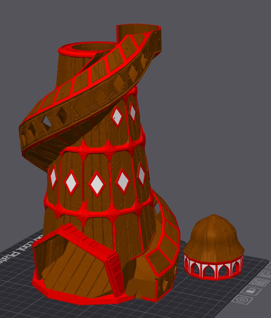 3D Printed Helter Skelter Dice Tower - Mini Megastore