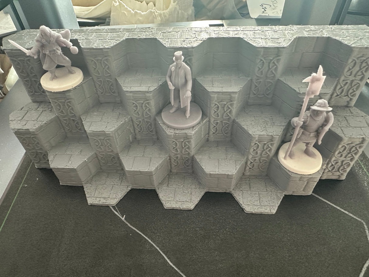 5 Tier Hex Riser to show off your Miniatures! - Mini Megastore