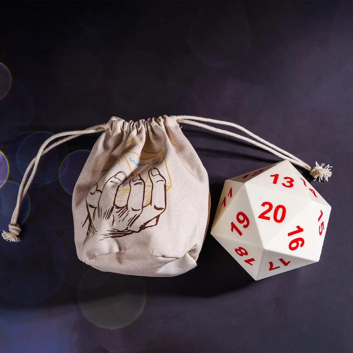 80MM Foam D20 Dice / Stress Toy - Mini Megastore