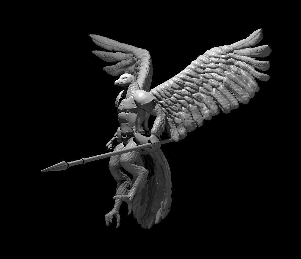 Aarakocra Spearman Miniature - Mini Megastore