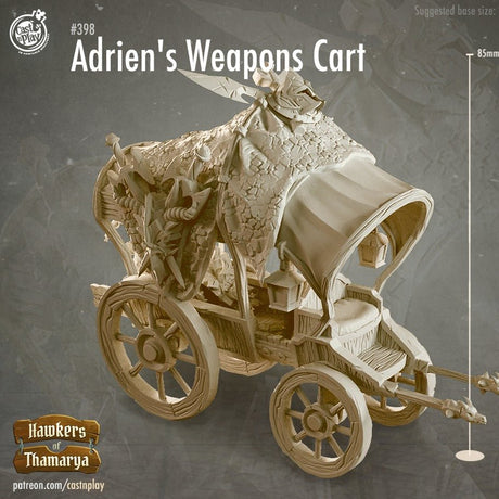 Adrien's Weapon Cart Miniature - Mini Megastore