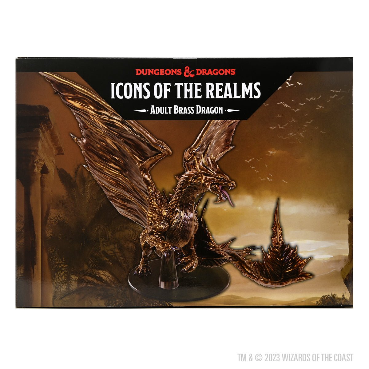 Adult Brass Dragon Icons of the Realms prepainted Miniature - Mini Megastore