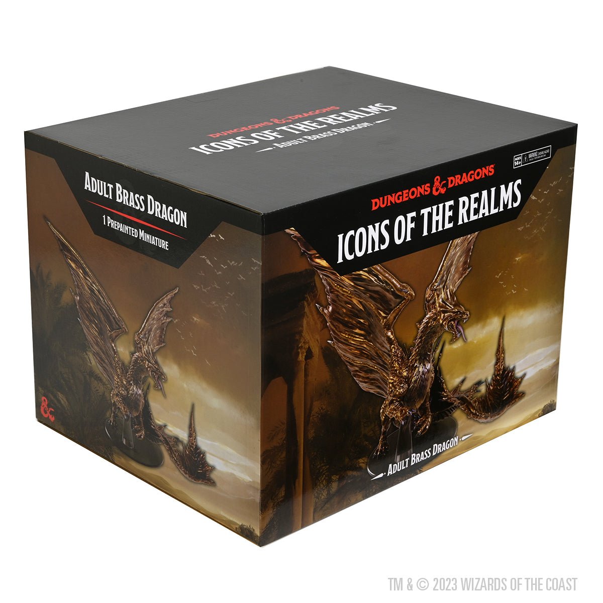 Adult Brass Dragon Icons of the Realms prepainted Miniature - Mini Megastore