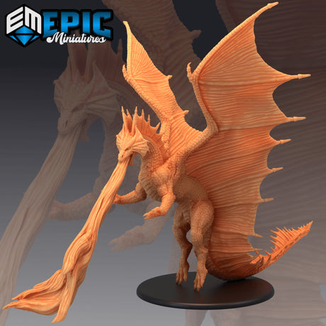 Adult Brass Dragon Miniature - Mini Megastore