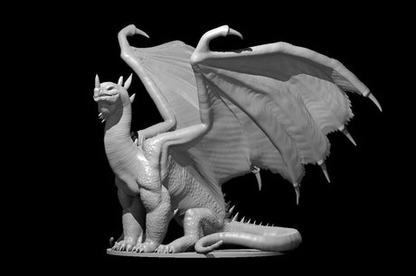 Adult Crystal Dragon Miniature - Mini Megastore