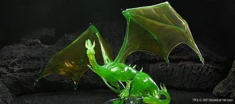 Adult Emerald Dragon Miniature - Icons of the Realms - Mini Megastore