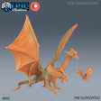 Ancient Twin Dragon Miniature - Mini Megastore