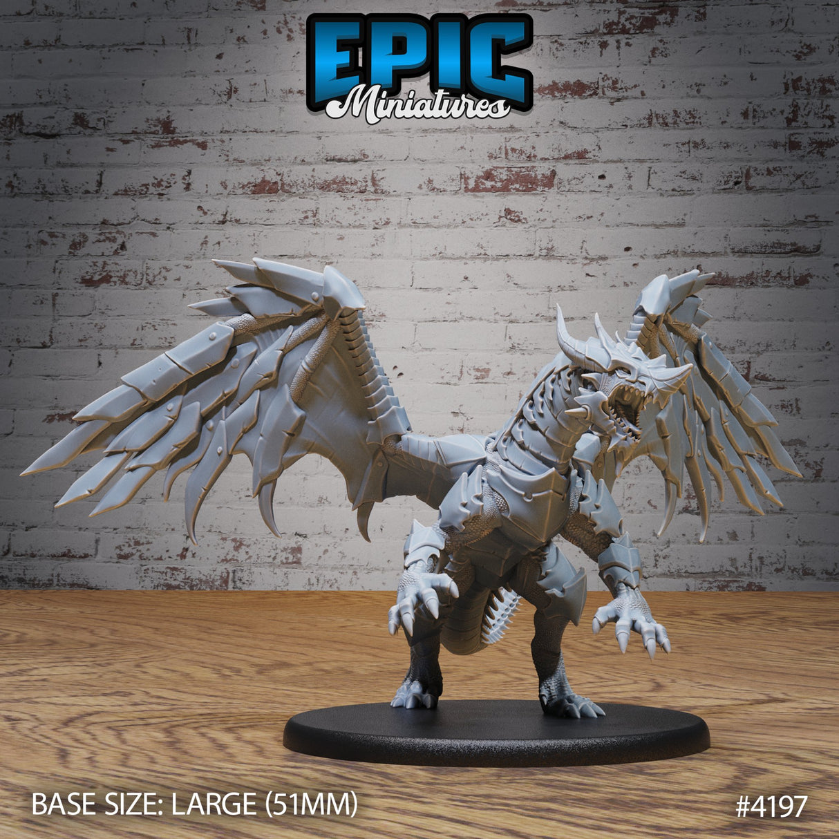 Armored Dragon Miniature - Mini Megastore