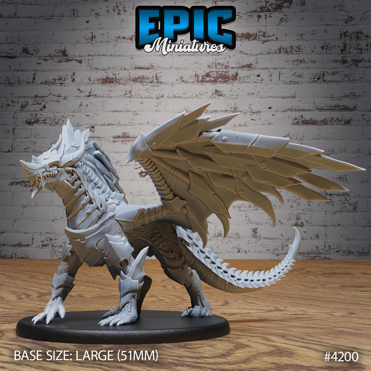 Armored Dragon Miniature - Mini Megastore