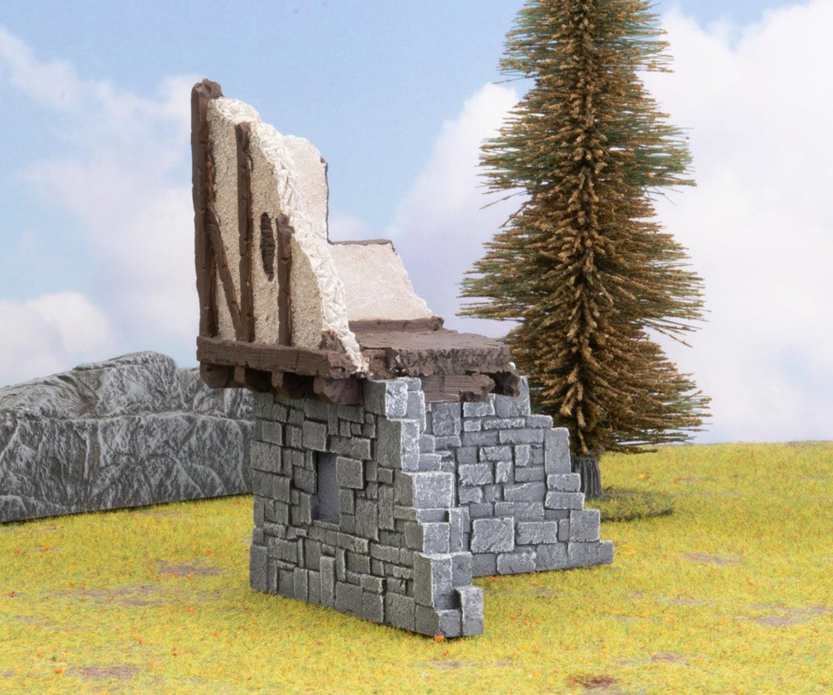 Battlefield In A Box - Wartorn Village Small Corner Ruin - Mini Megastore