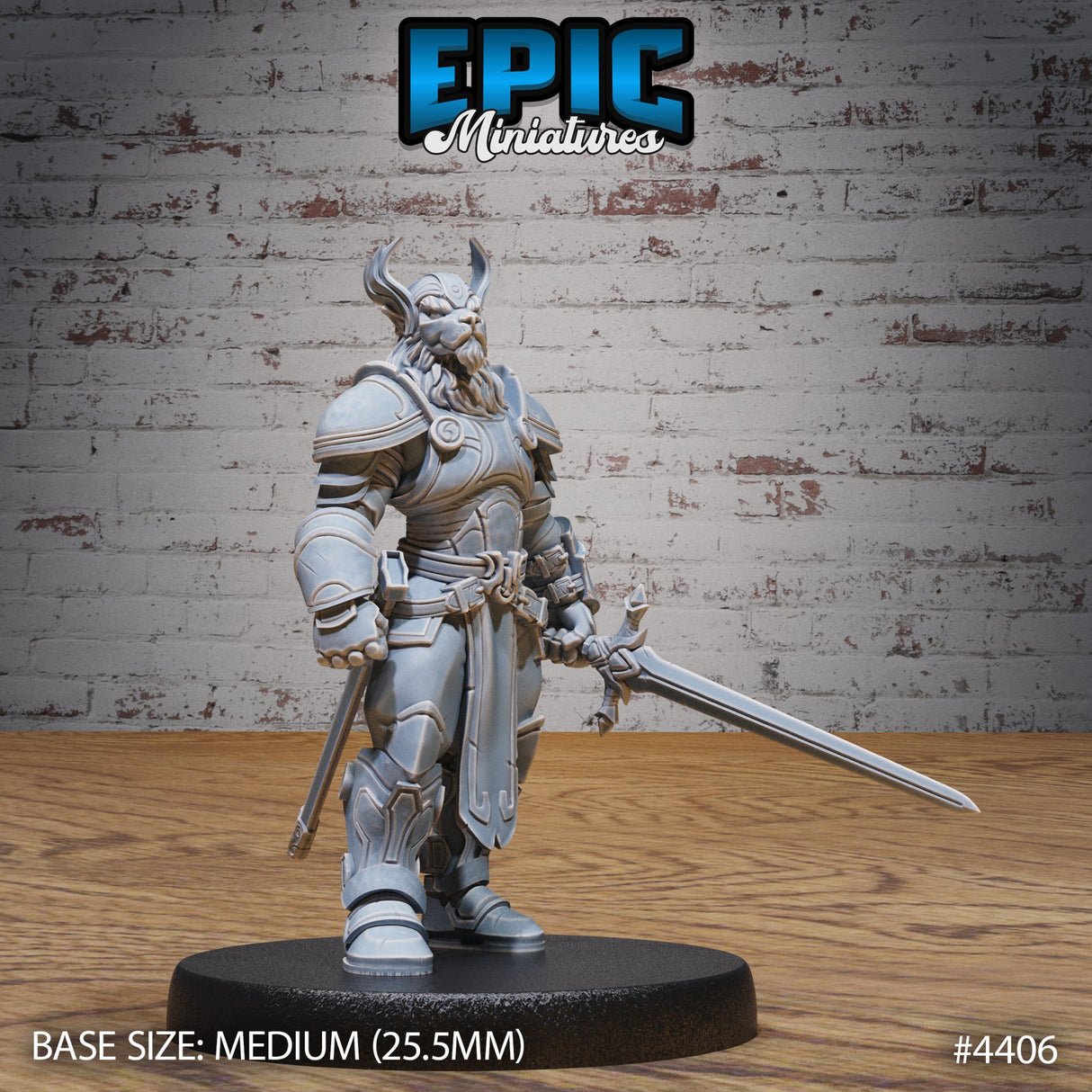 Beast Folk Paladin Miniature - Mini Megastore