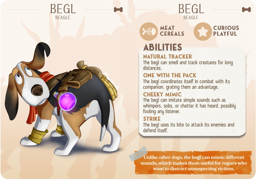 Begl the Beagle Dog Companion Miniatures - Mini Megastore