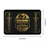 Beyond Here Be Dragons Bath Mat / Bedroom Mat, Doormat - Mini Megastore