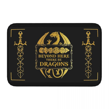 Beyond Here Be Dragons Bath Mat / Bedroom Mat, Doormat - Mini Megastore