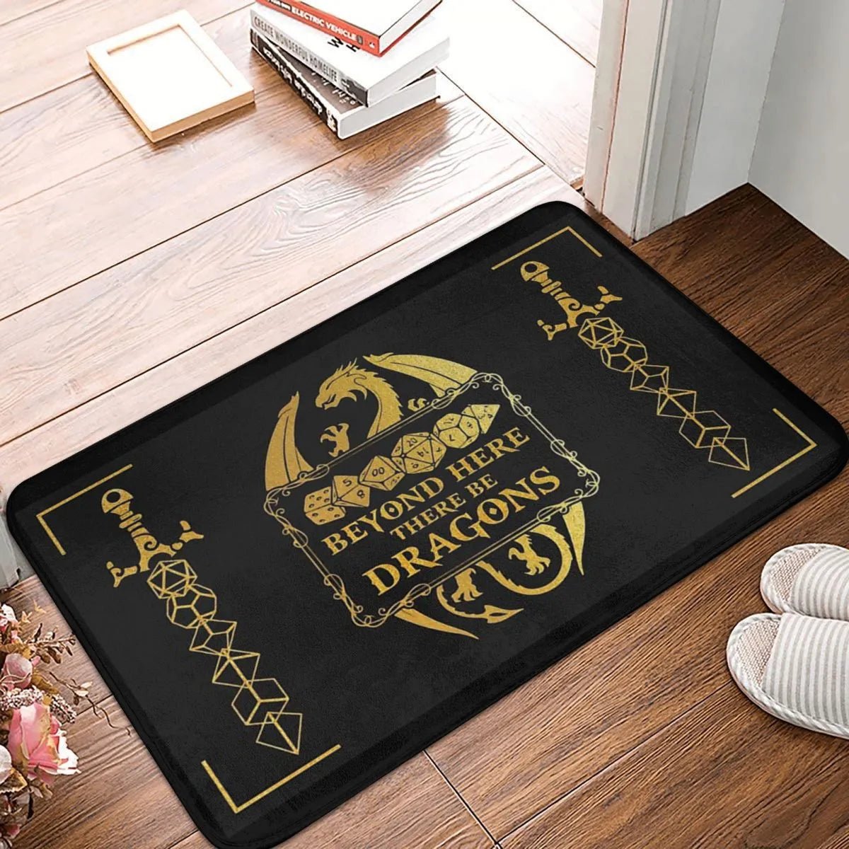 Beyond Here Be Dragons Bath Mat / Bedroom Mat, Doormat - Mini Megastore