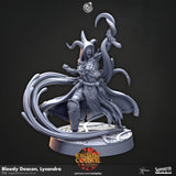 Bloody Deacon Lysandra - Tiefling Female Druid / Spellcaster Miniature - Mini Megastore