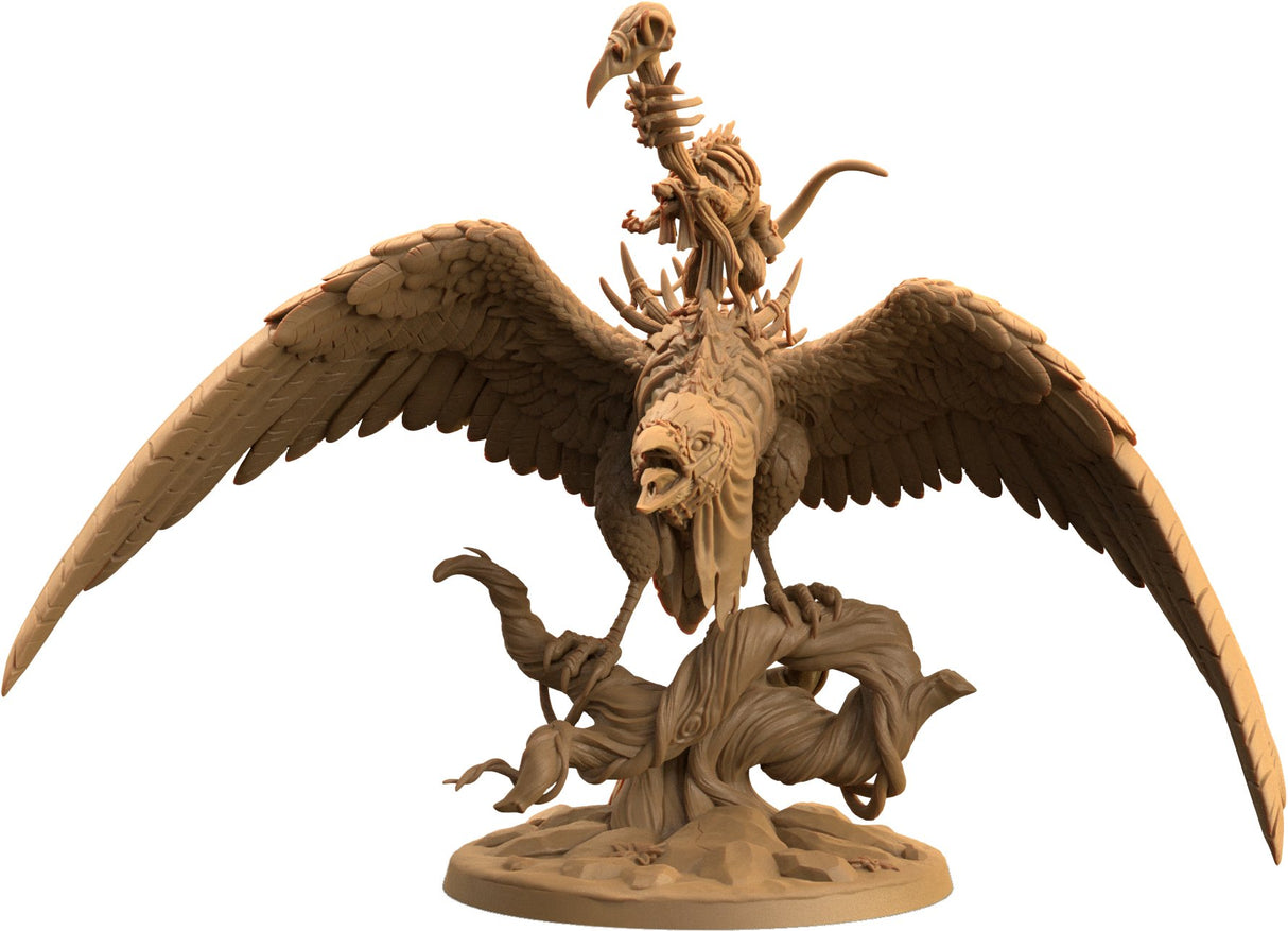 Bonebeak - Giant Undead Bird mount and Necromancer Rat Miniature - Mini Megastore