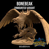 Bonebeak - Giant Undead Bird mount and Necromancer Rat Miniature - Mini Megastore