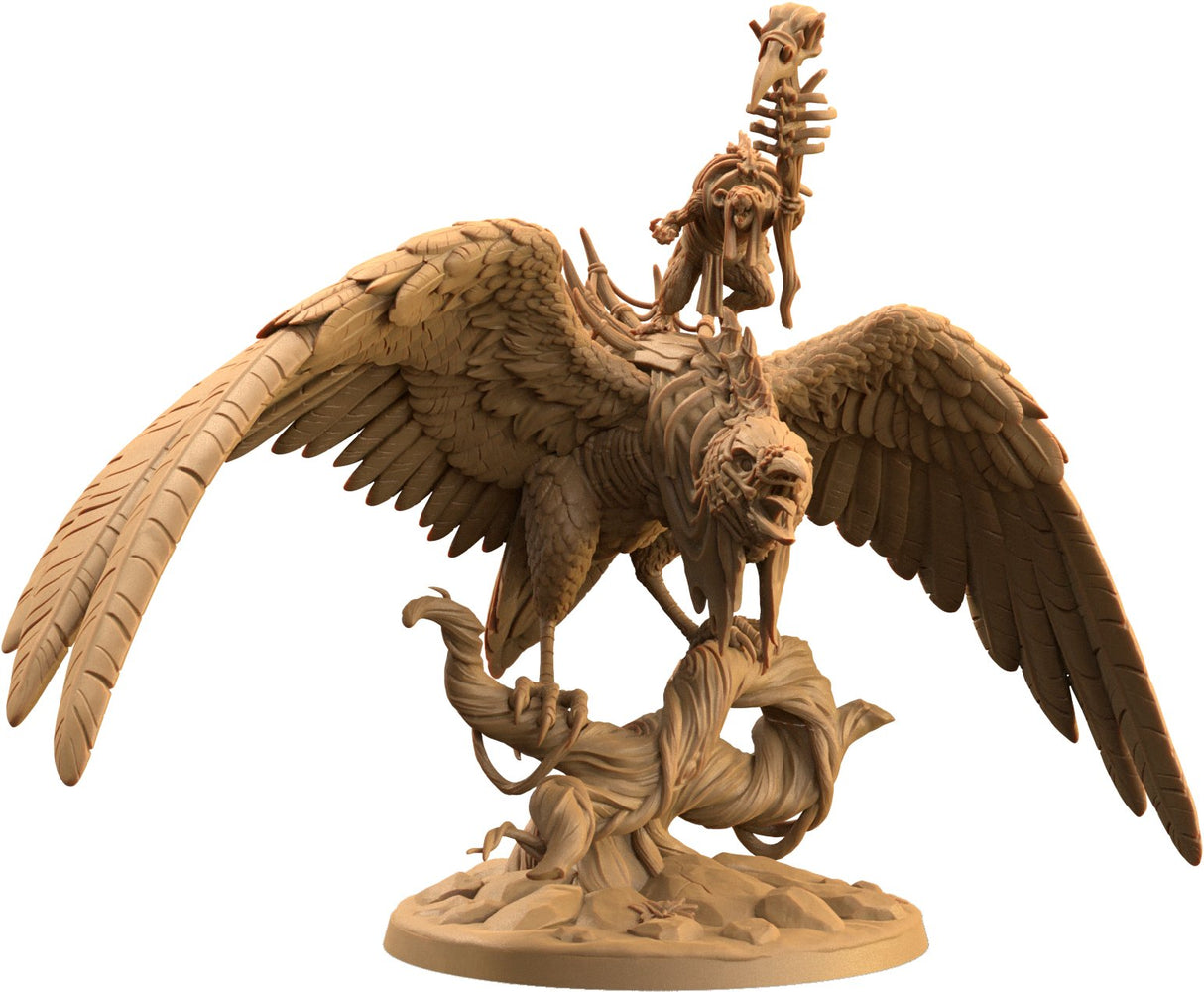 Bonebeak - Giant Undead Bird mount and Necromancer Rat Miniature - Mini Megastore