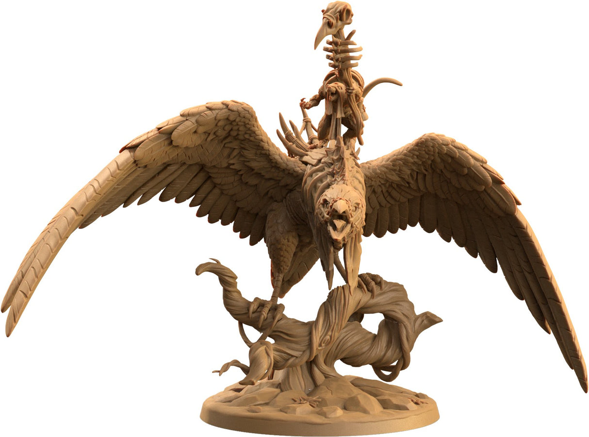 Bonebeak - Giant Undead Bird mount and Necromancer Rat Miniature - Mini Megastore