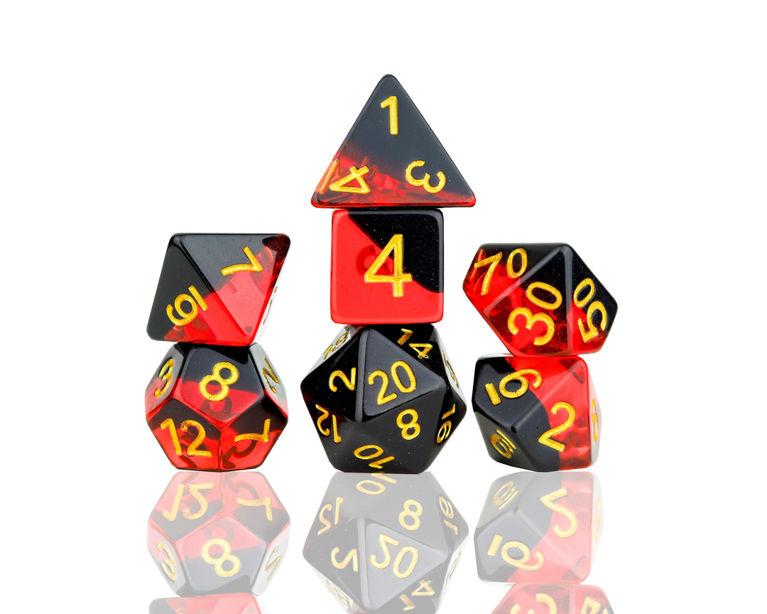 Brimstone Polyhedral Dice Set - Mini Megastore