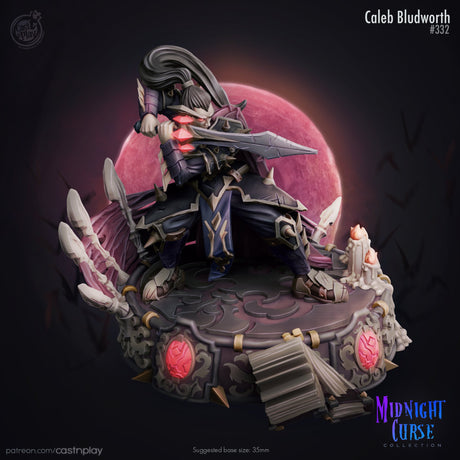 Caleb Blubworth - Vampire Swordsman Miniature - Mini Megastore