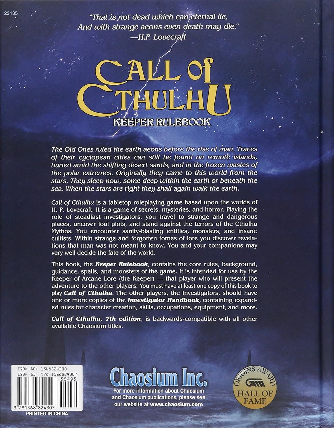 Call of Cthulhu 7th Edition: Keeper Rulebook - Mini Megastore