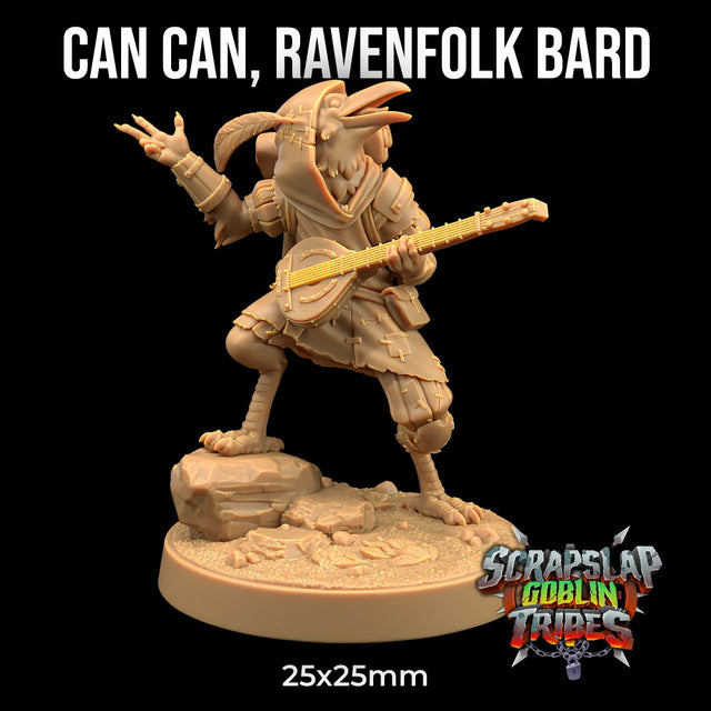 Can Can - Ravenfolk / Kenku Bard Miniature - Mini Megastore