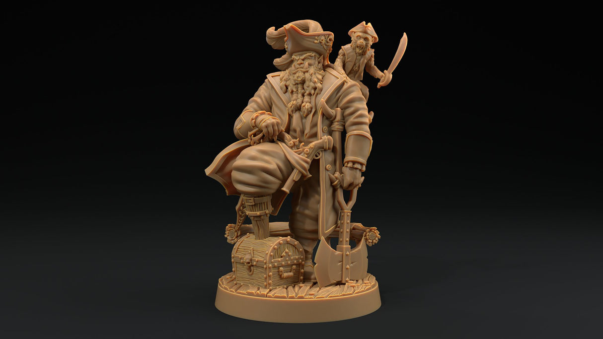 Captain Mobius - Orc Pirate Miniature - Mini Megastore