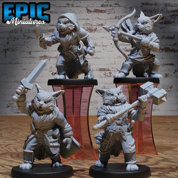 Cat Tribe Warrior Miniatures – Mini Megastore