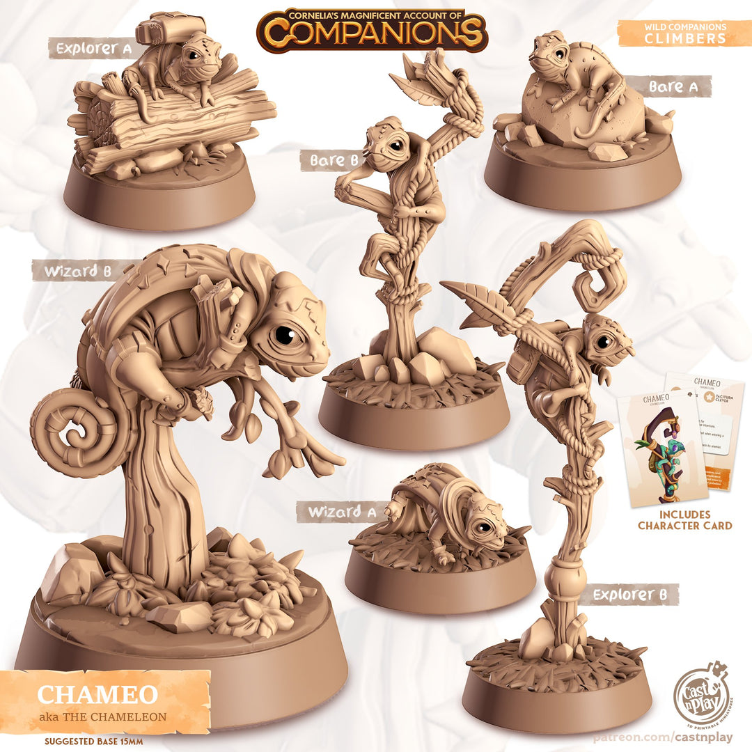 Chamo the Chameleon Companion Miniatures - Mini Megastore