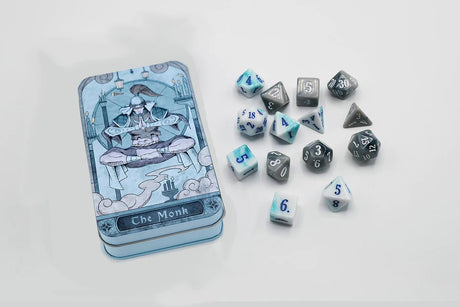 Character Class Dice Set in Tin - The Monk - Mini Megastore