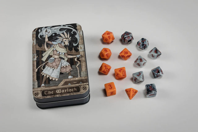 Character Class Dice Set in Tin - The Warlock - Mini Megastore