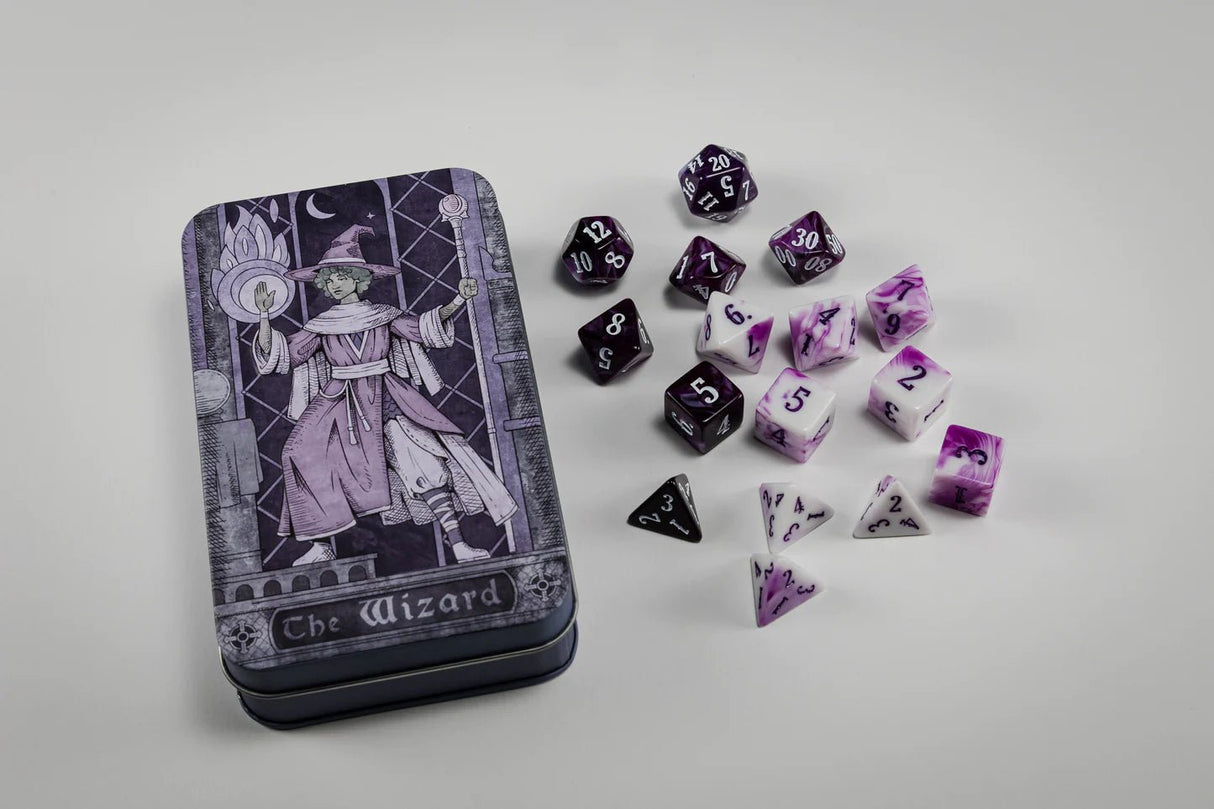 Character Class Dice Set in Tin - The Wizard - Mini Megastore