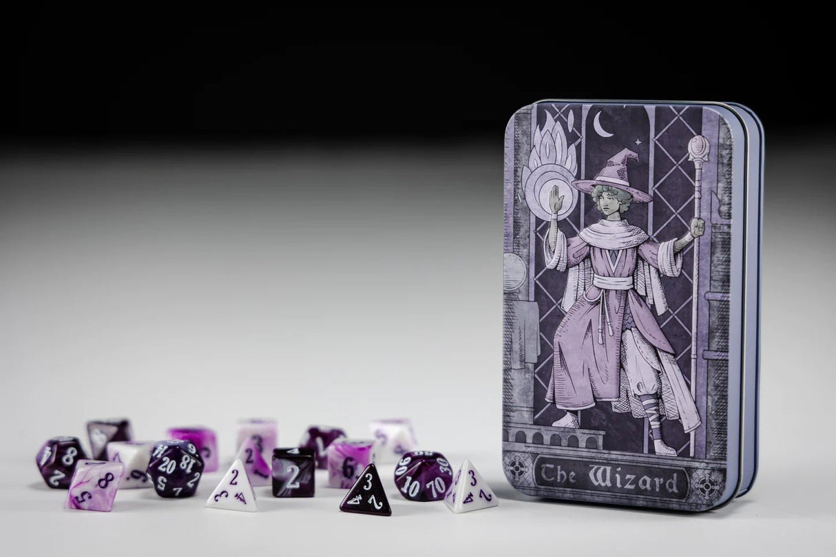 Character Class Dice Set in Tin - The Wizard - Mini Megastore