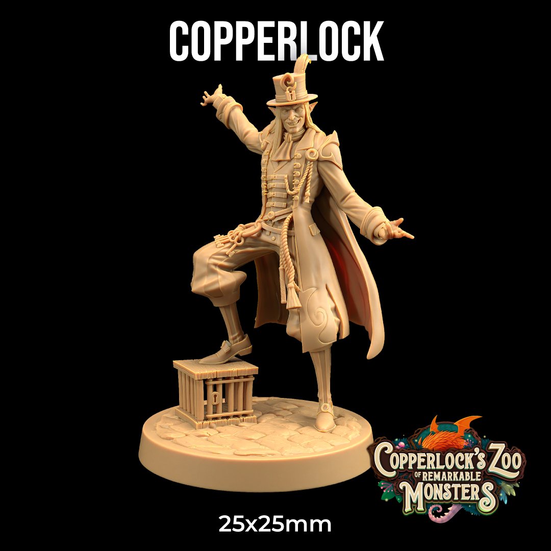 Copperlock - elf circus director miniature - Mini Megastore