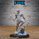 Crocodile Folk Warrior Miniature - Mini Megastore