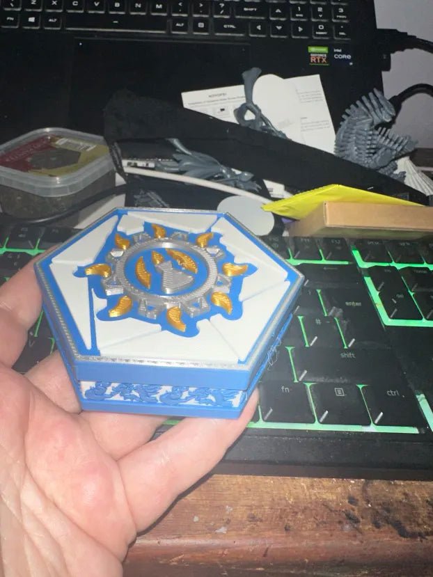 Custom 3D printed Class Dice Box - Mini Megastore