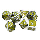 D&amp;D Metal Dice Polyhedral 7 Die Set Many Colors Collection DND Bag RPG Game Accessories Cubes Pouch Glow In The Dark Rainbow - Mini Megastore