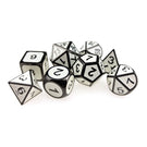 D&amp;D Metal Dice Polyhedral 7 Die Set Many Colors Collection DND Bag RPG Game Accessories Cubes Pouch Glow In The Dark Rainbow - Mini Megastore