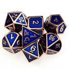 D&amp;D Metal Dice Polyhedral 7 Die Set Many Colors Collection DND Bag RPG Game Accessories Cubes Pouch Glow In The Dark Rainbow - Mini Megastore