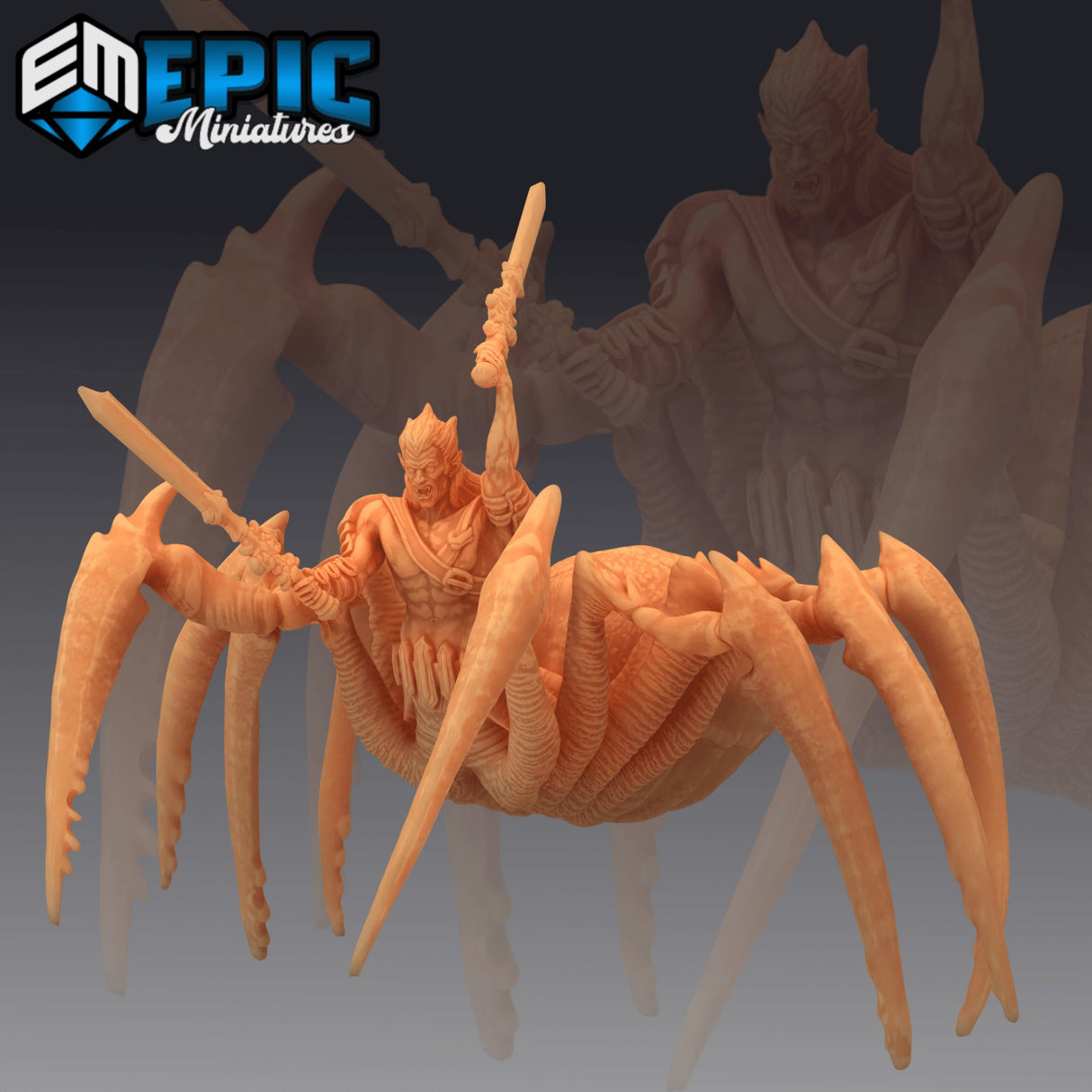 Dark Elf Spider Miniature - Mini Megastore