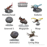 D&D Icons of the Realms Spelljammer Adventures in Space pre-painted Miniatures Ship Scale - Asteroid Encounters - Mini Megastore