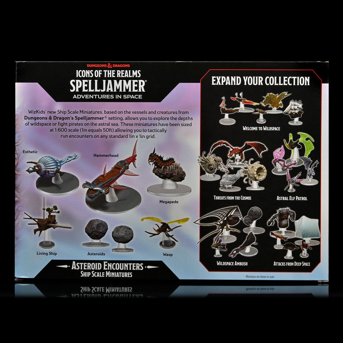 D&D Icons of the Realms Spelljammer Adventures in Space pre-painted Miniatures Ship Scale - Asteroid Encounters - Mini Megastore