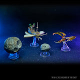 D&D Icons of the Realms Spelljammer Adventures in Space pre-painted Miniatures Ship Scale - Asteroid Encounters - Mini Megastore